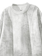 Men's Casual Style 2pcs Affordable Fashion Outdoor Sports Daily Commuting Versatile Top - White+gray