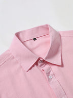 Men'S Casual Shirt - Pink Color
