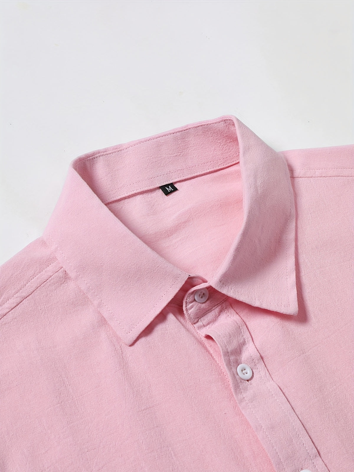 Men'S Casual Shirt - Pink Color