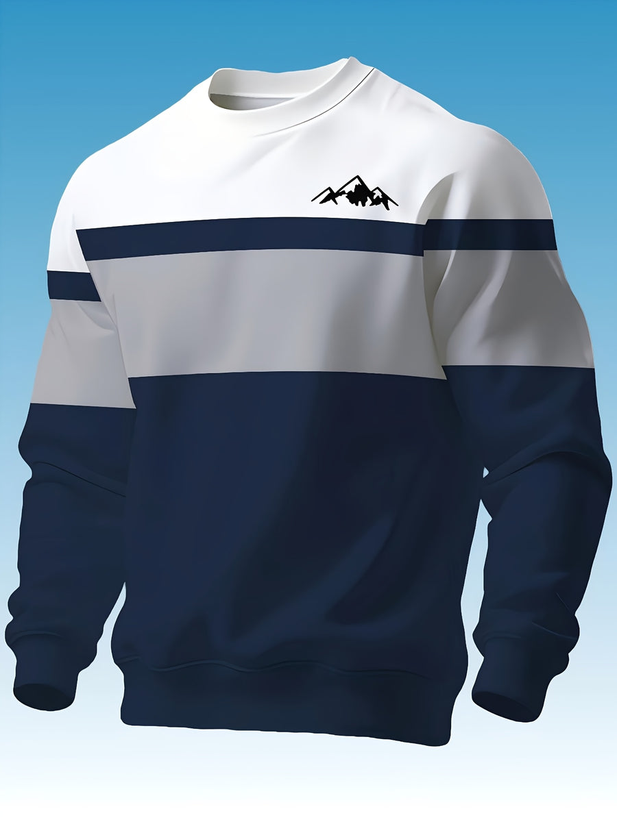 Round Neck Sweatshirt Trendy Brand Hot Style Men'S Long Sleeve 2026 Autumn Winter Men'S Round Neck Sweatshirt - Mixed Color 1