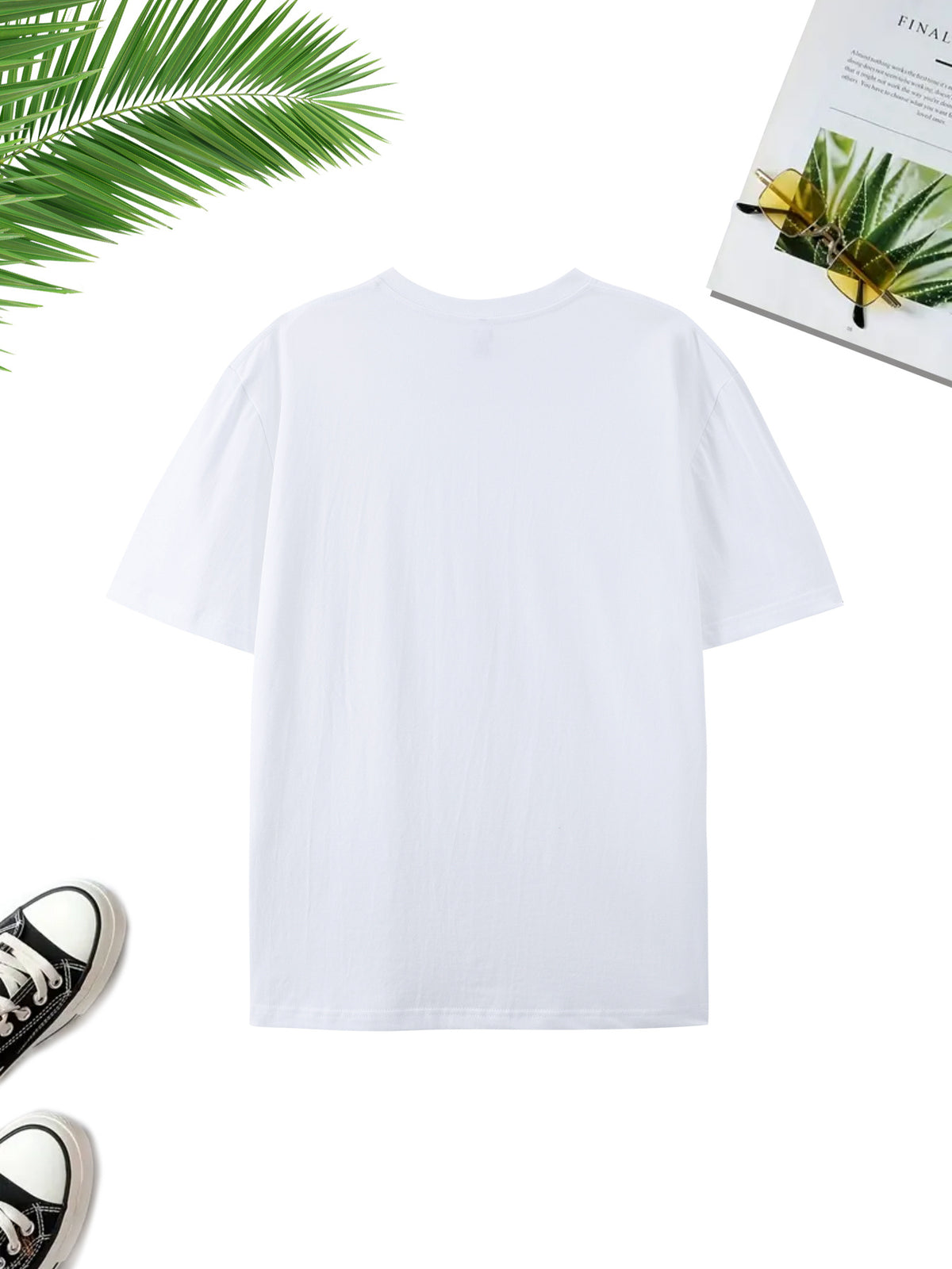 Easy WB Logo Vs. Line-Heavy Rabbit, One Easy One Complex with Layers, Breathable And Skin-Friendly Short Sleeve, Casual Fitness Sports Versatile Men'S Top - White 3