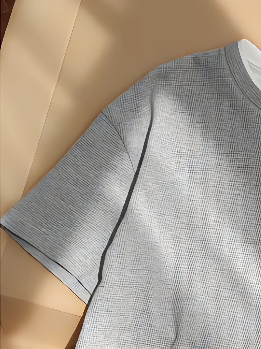 Josh Mei's Selected 2-in-1 Look Casual T-shirt - Grey