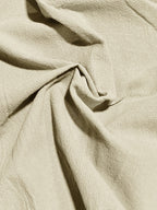 A Single Men's Versatile Long-sleeved Shirt, Featuring a Button-up Cardigan for Comfort and a Timeless Look, with Classic Pure Colors and Multiple Color Options, Suitable for Daily Commuting, Shopping, and Outdoor Activities. (Includes Only 1 Top) - Khaki