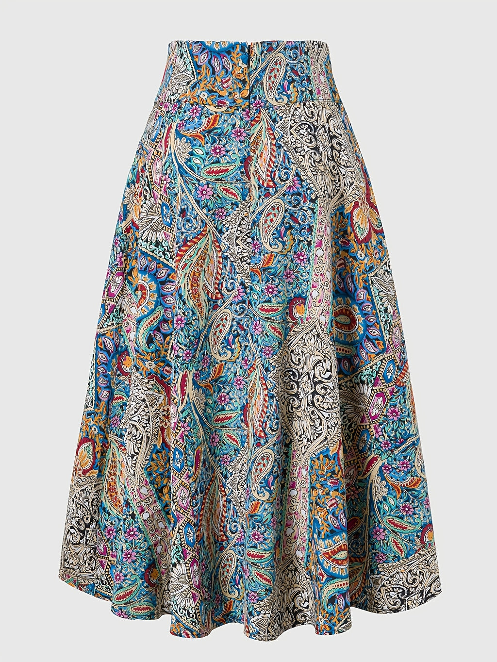 Women'S Bohemian Style Print Casual Easy Tie Bow Skirt - Multicolor