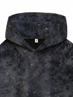 Men's Summer Short-Sleeve T-Shirt and Sports Hoodie - Black