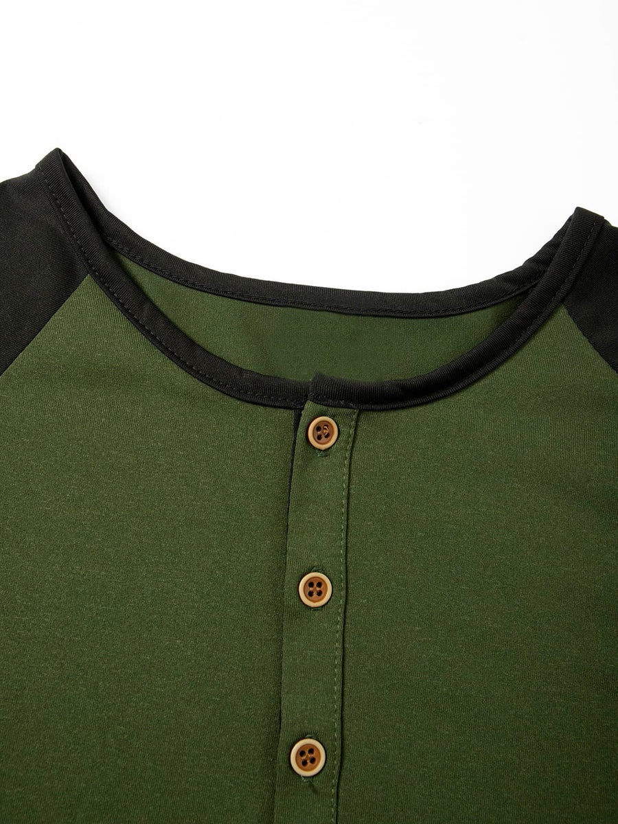 3pcs Pc (3pcs) Men's Summer Lightweight Short-Sleeve Polo Shirts - Quick-Dry Breathable Button-Front Collar Suitable for Casual, Golf, Commuting & Sports | Non-Pilling Round Neck Button Design, Machine Washable Solid Color Shirts - Navy blue + army green + brown