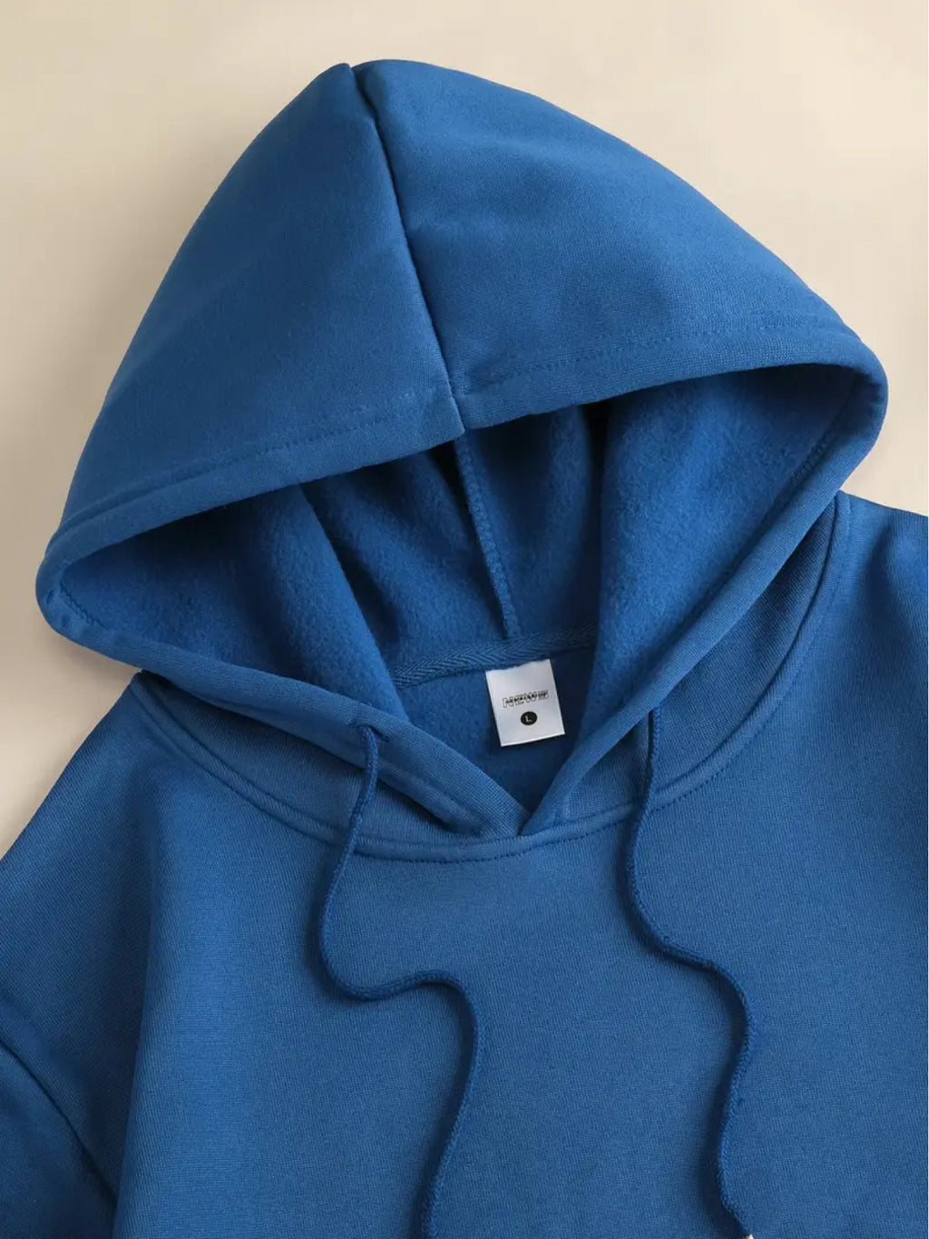 Men's Hoodie - Street Style Hoodie, Loose Fit for Daily and Formal Wear, Urban Style, Style Pattern Printed Design, Durable Material, Casual Top, Urban Lifestyle - Heavy Duty Hoodie for Winter Warmth with Velvet - Peacock Blue