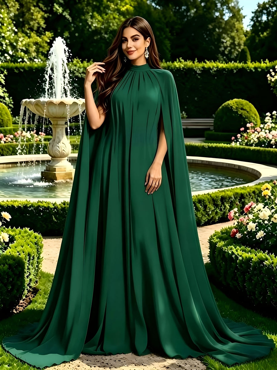 Elegant And Exquisite Evening Dress, Full Skirt Women'S Long Dress, Party Dress, New Women'S Dress, Hosting Performance Dress, Bridesmaid Dress, Casual Dress, Prom Dress, Summer Dress, Graduation Dress, Women'S Sexy Performance Dress - Dark Green
