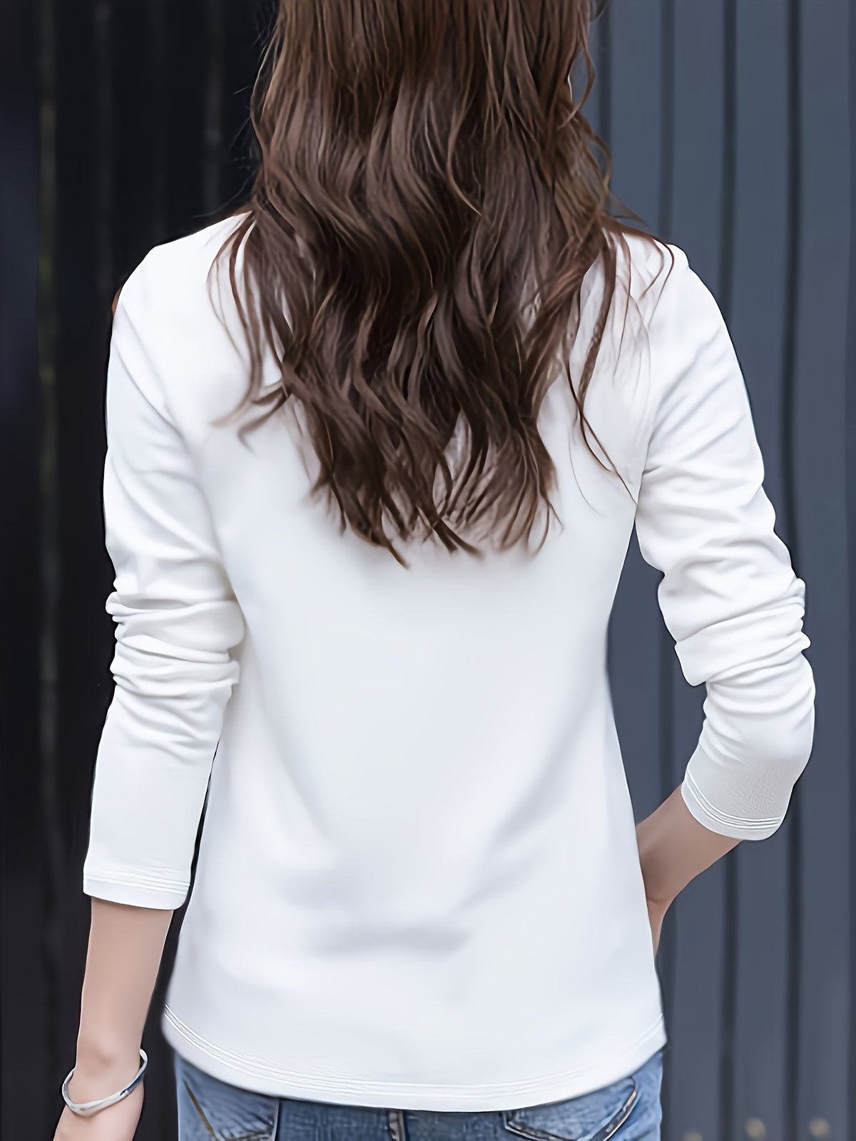 Women'S Easy Outfit Collared Top Polo Shirt - White