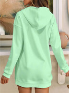 Cui Cui Fruit'S Directional Long Hoodie Is Set to Be a Trendy Commuting Essential in 2025 - Light Green
