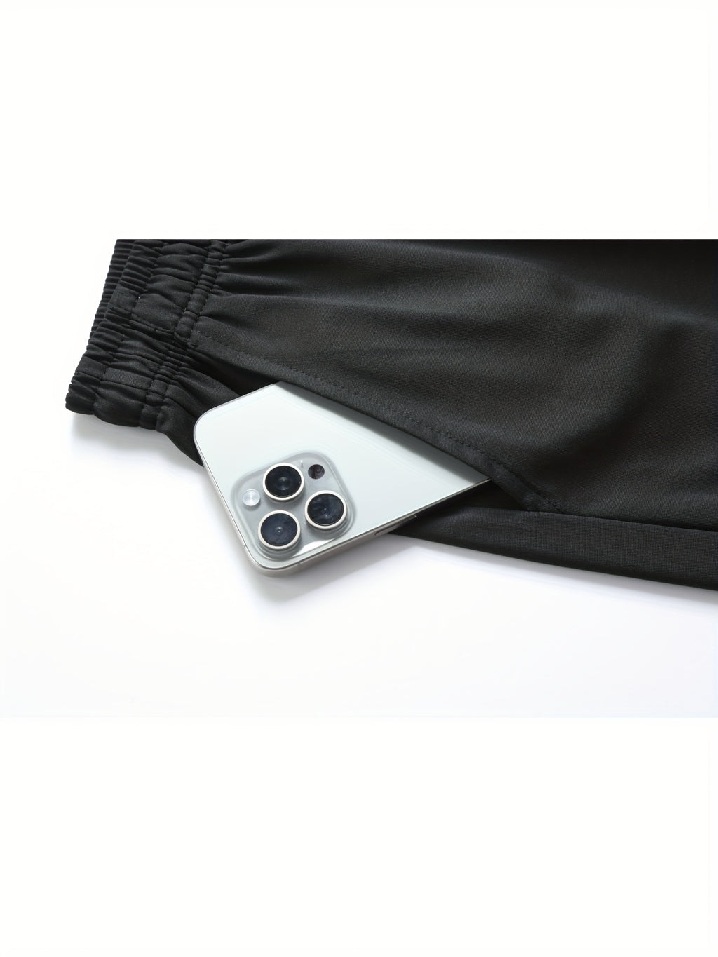 A Pair of Summer Women'S Long Pants, Casual Trousers for Women, Made of And, Featuring Elastic Fabric with Tapered Legs, an Elastic Drawstring at The Waist, Side Pockets, Suitable for Outdoor, Camping, Wear, And Women'S Pants. - Black