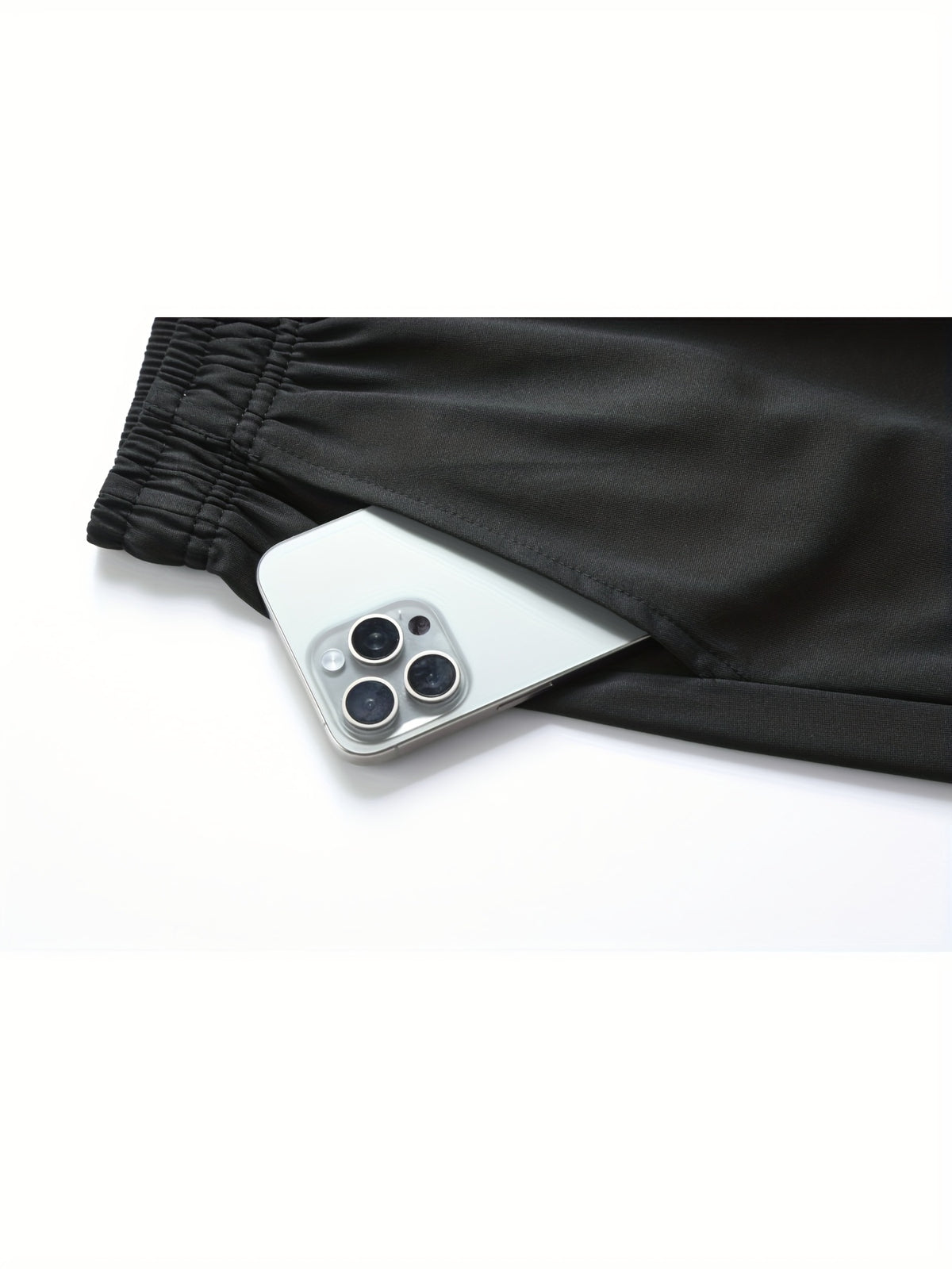 A Pair of Summer Women'S Long Pants, Casual Trousers for Women, Made of And, Featuring Elastic Fabric with Tapered Legs, an Elastic Drawstring at The Waist, Side Pockets, Suitable for Outdoor, Camping, Wear, And Women'S Pants. - Black