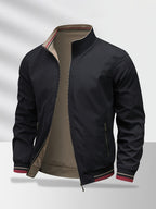 Men'S Jacket, Business Commute Biker Casual Flight Jacket, Casual Sports All-Match Jacket, Perfect Gift for Halloween, Christmas, And Valentine'S Day, Ideal Present - Black