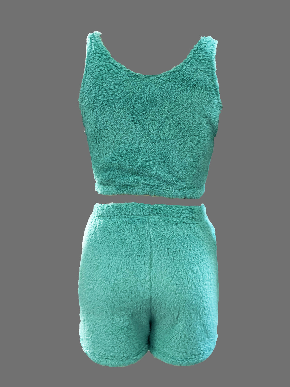 Stylish Women's Casual Three-Piece Autumn/Winter Fleece Set - Ocean Green