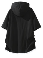 Men'S Hooded Short Sleeve T-Shirt, Athletic Style Short Sleeve, Casual Summer Cool Top - Black