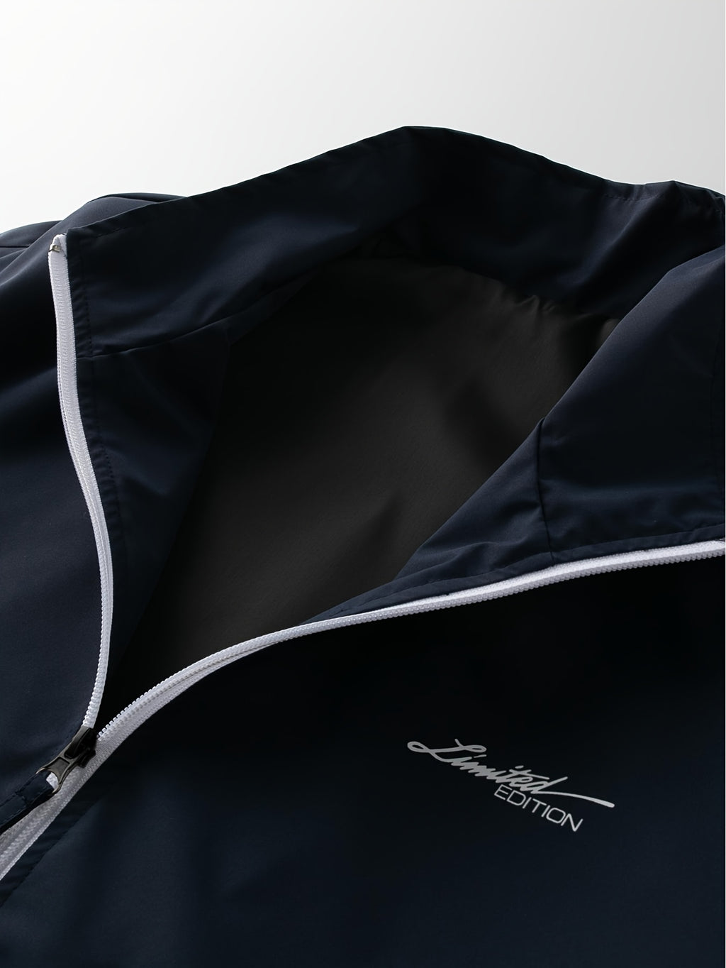 Men's Jacket, New Versatile Casual Jacket Top with Letter Print, Loose Fit, JK2605653 - Deep Blue