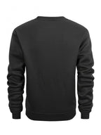 Men'S Crew Neck Sweatshirt 2-Pc, Fleece-Lined And Thickened Sweatshirt, Men'S Casual And Fashionable Top, Can Be Worn Inside Or Outside, Stylish Small Horse Logo Pattern - Black+Light Grey