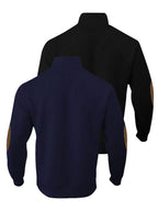 2pcs Men's Stand Collar Jacquard Knit Henley Shirts, Mature Vintage High Neck Pullover Polo, Random Texture Color-Block Collar Jacquard Patchwork Design, Suitable for Outdoor Casual Sports Wear, Ideal as Men's Birthday Gift, Outdoor Clothing - Black+Navy Blue