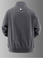 New Spring/Autumn Business Jacket, Sporty Casual Outdoor Stand Collar Jacket for Men - Dark Blue 1