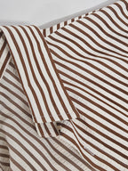 Spring/Autumn New Preppy Cool Fashion Niche Letter Print Long Sleeve Thin Relaxed Casual Shirt - Brown 04