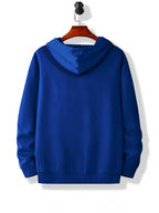Print, Men'S Casual And Cozy Hoodies, Trendy Long Sleeve Hooded Sweatshirt, Casual Versatile Top for Autumn Winter - Colorful Blue