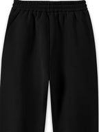 Spring/Winter New Women's Jogger Pants with Cuffed Hem, White Printed Casual Trousers. Made of Easy-care, Soft, and Warm Fabric, Machine Washable. Features Letter Print for Home Wear, Suitable for Travel, Home, and Outdoor Outings. Solid Color - Black