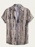 2025 New Men's Printed Pattern Shirt - Multicolor