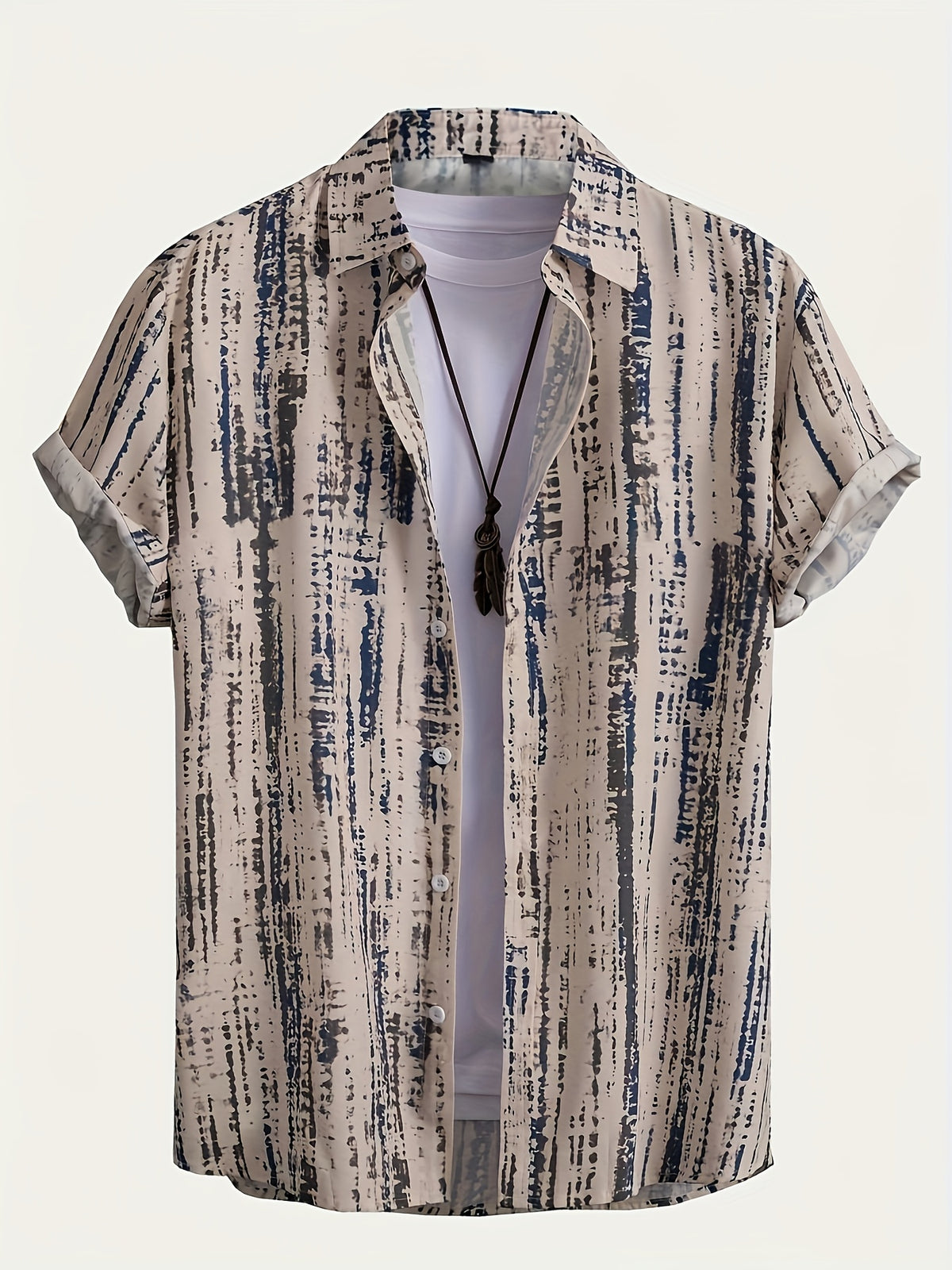 2025 New Men's Printed Pattern Shirt - Multicolor