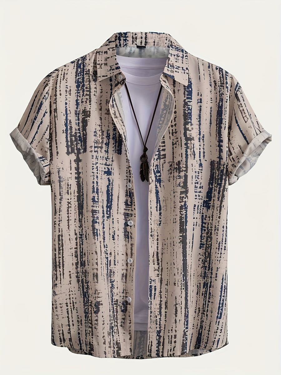 2025 New Men's Printed Pattern Shirt - Multicolor