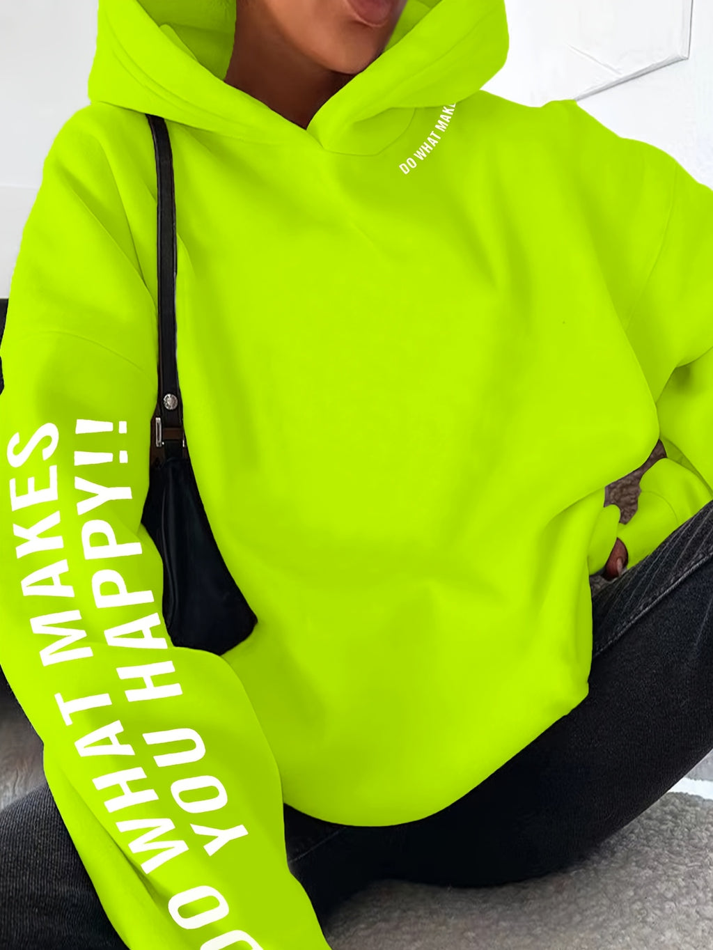 Women'S Fashion Hoodie A6822-1 - Greenish Yellow