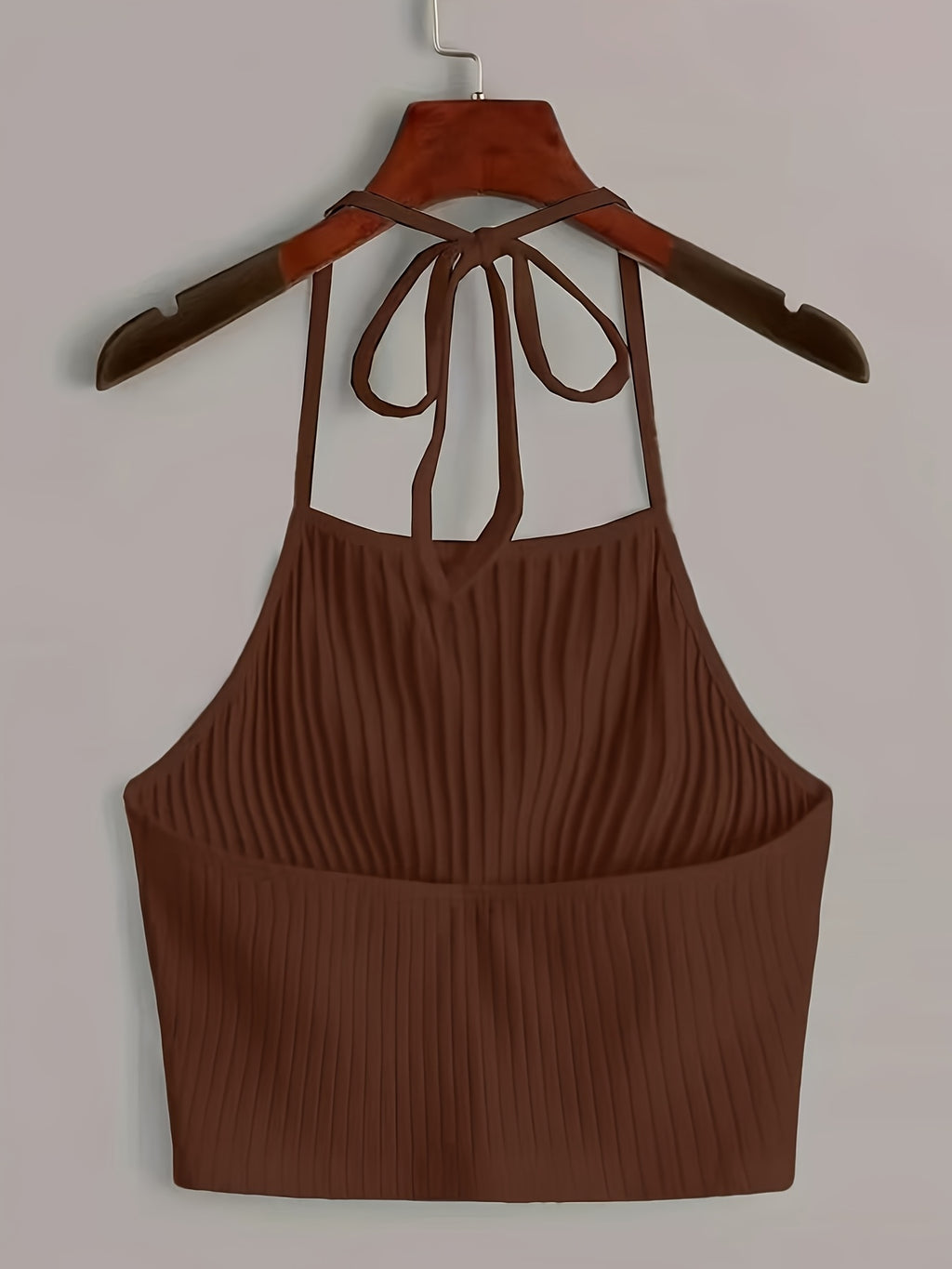 This Is a Strapless Top for Women - Coffee Brown