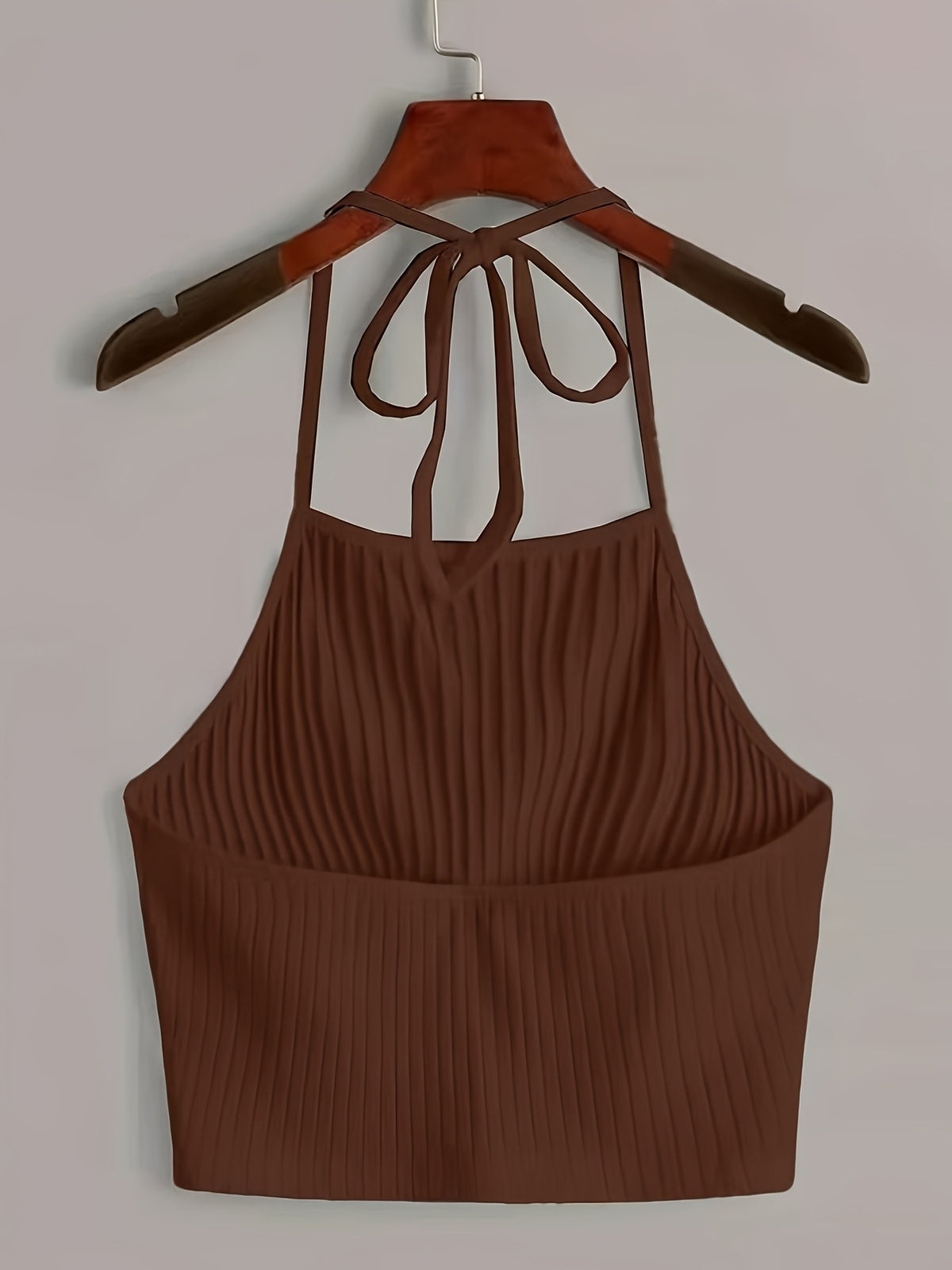 This Is a Strapless Top for Women - Coffee Brown
