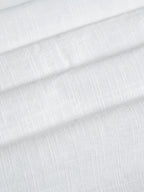 Men'S Faux Linen Long Sleeve Shirt: Lightweight Button-Up Stand Collar Solid Color Formal to Casual Style, Comfortable Breathable Pattern, Suitable for Beach, Office, Party Business, Daily Trendy Wear, Machine Washable Fashion Shirt - White