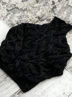 Valentine'S Day Festive Atmosphere Outfit for Women, Featuring a Lightweight, Sheer, Semi-Turtleneck Sweater with a Hollow Design, Perfect for a Relaxed, Soft, And Loose Style for Autumn And Winter - Black