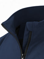 2026 New Men's Outdoor Men's Mountaineering Windproof Sports Jacket, Light and Comfortable High Quality Blazers, Fashion and Personality BOSTON Letter Elements Design, Suitable for Spring and Autumn Wear, Outdoor Sports Must Be. - Navy Color