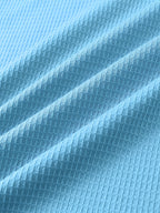 Men'S 2-pc Premium Textured T-Shirts, Casual Short Sleeve Waffle Knit And Jacquard Crew Neck Tees, Lightweight Solid Athletic Summer Tops, Breathable Workout Everyday Fashion Shirts for Men - Light Blue + Light Green