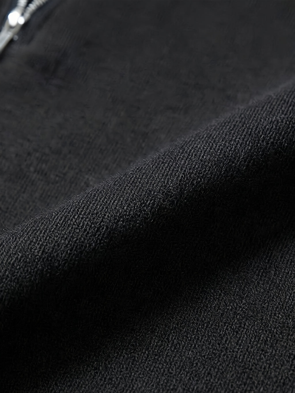Men's Half-Turtleneck V-Neck Long-Sleeve Base Layer with Small Zipper, Understated and Mature, Seamlessly Transitions Between Business and Casual Settings - SINBOS - Black