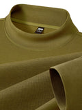 Autumn/Winter New Style Solid Color Half-Turtleneck Lyocell High-Quality Long-Sleeve Knit Base Layer, Versatile and Warm Men's Sweater, Skin-Friendly, Comfortable, Durable, and Breathable Men's Top, Cold-Proof Pullover FL27 - Champagne