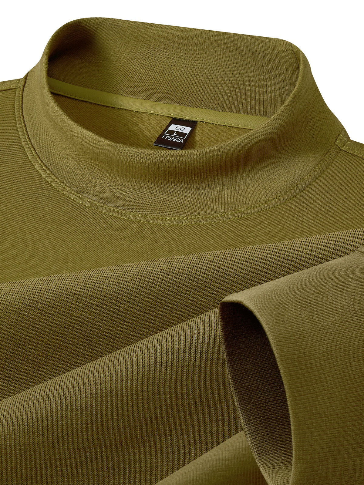 Autumn/Winter New Style Solid Color Half-Turtleneck Lyocell High-Quality Long-Sleeve Knit Base Layer, Versatile and Warm Men's Sweater, Skin-Friendly, Comfortable, Durable, and Breathable Men's Top, Cold-Proof Pullover FL27 - Champagne