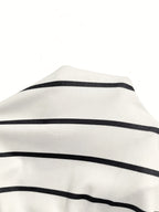Women'S Casual Spicy Style One-Piece Top, Black And White Striped Square Neck Thin Strap Slim Fit Camisole, Suitable for Spring And Summer Dates And Street Wear - Mixed colors