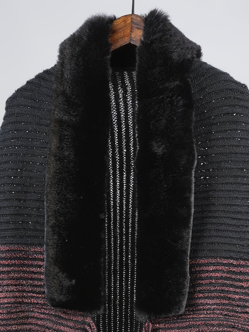 Color-Block Scarf, Soft And Comfortable Scarf, Elegant And Fashionable for Daily And Parties - Graphite Color