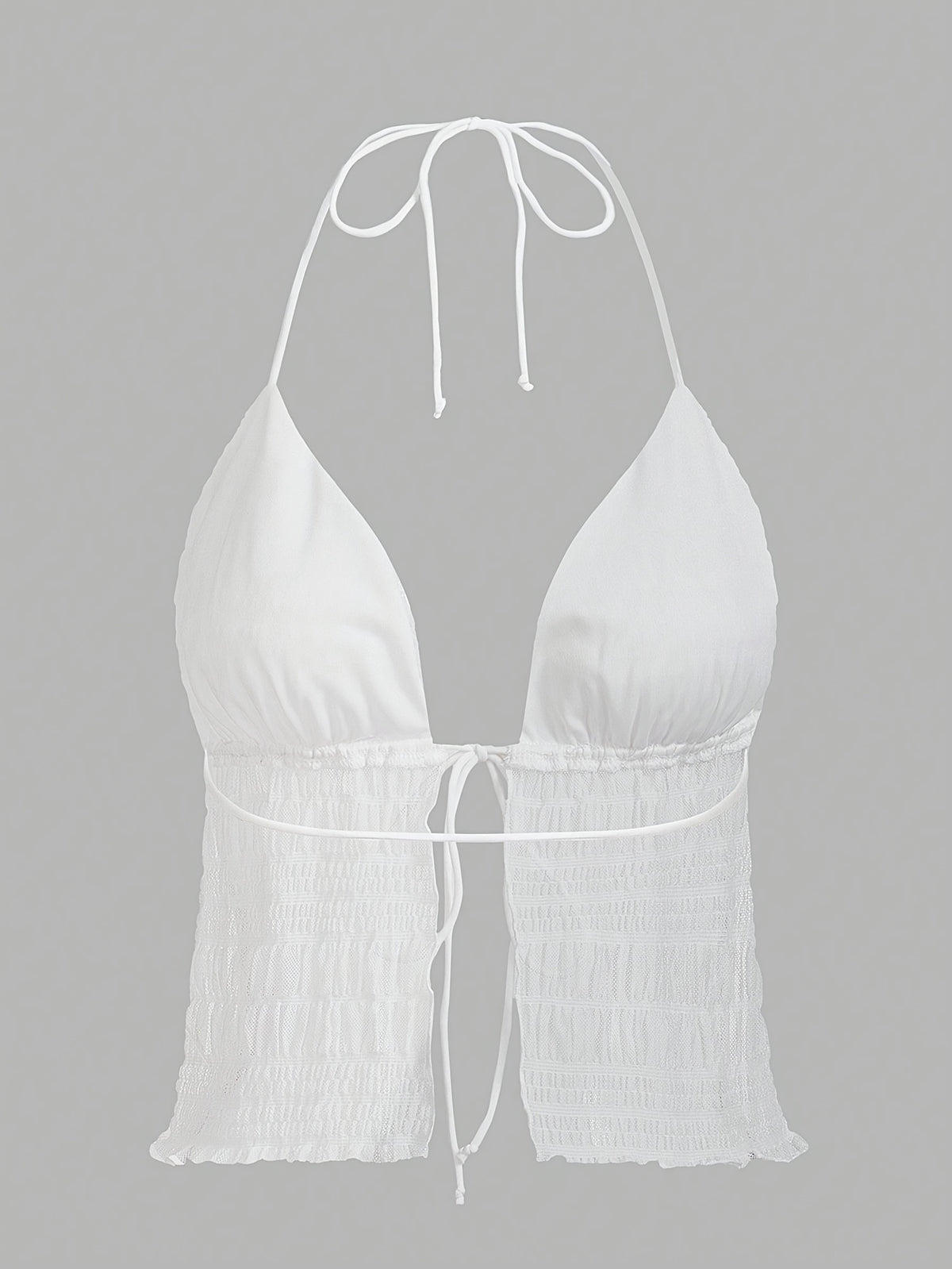 Women'S Fashion Elegant Casual Mesh Cami - White