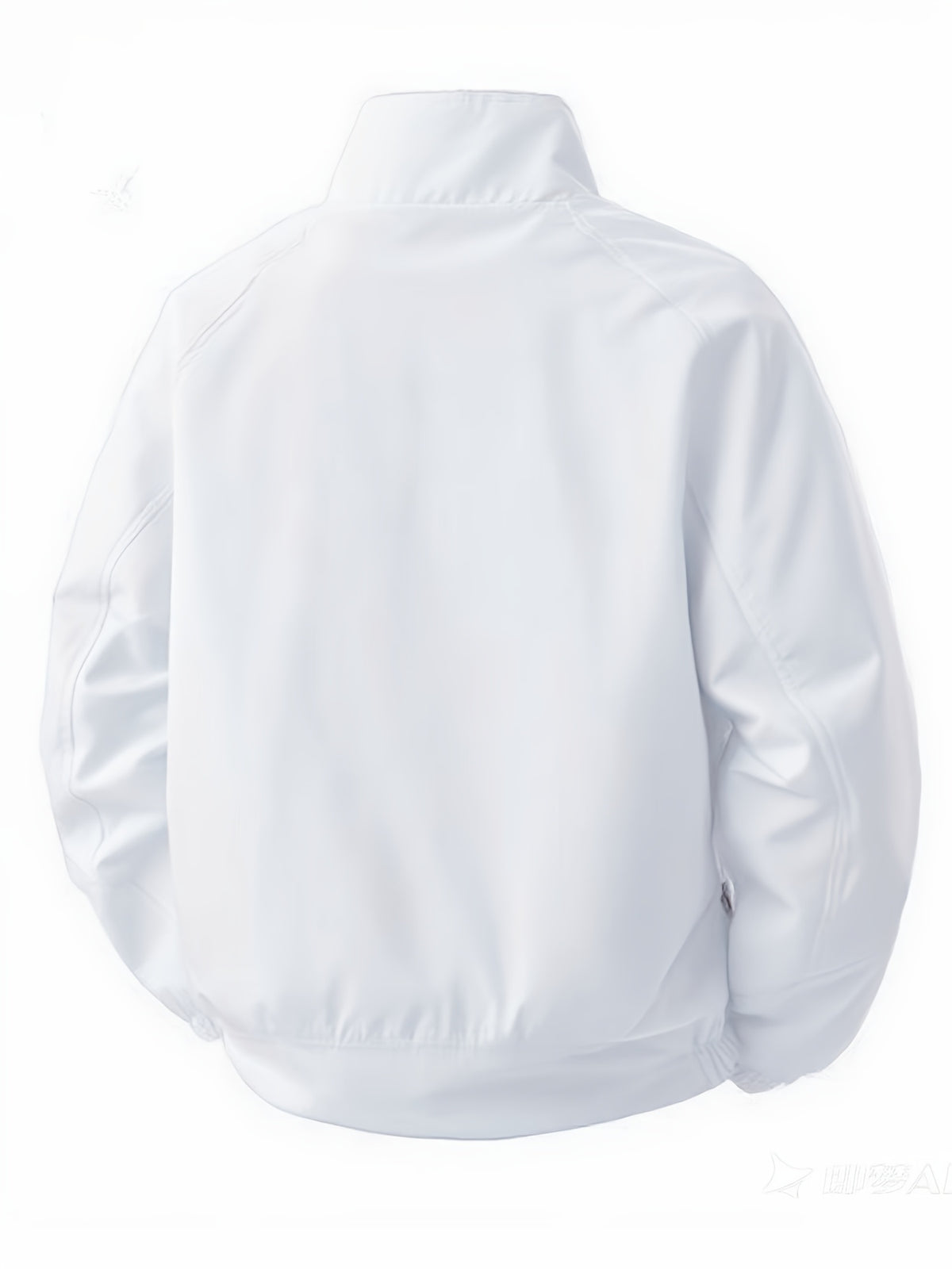 A Spring-Autumn Men'S Multi-Pocket Striped Sports Coat, a High-Quality School-Style Dress Shirt with a Campus Feel, a Comfortable Casual Windproof Jacket for Daily Use, a Stylish Bold Stripe Design for Street Fashion, And an Affordable Jacket - White