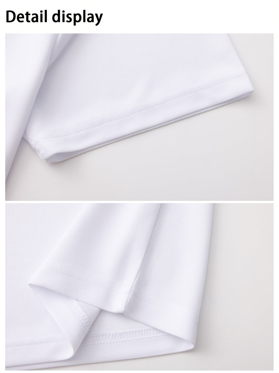 Golf Casual Sports Polo Shirt - White