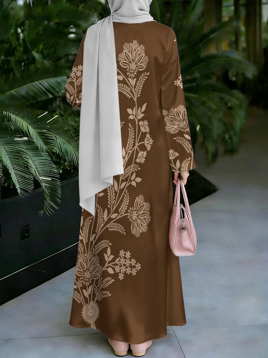 New Muslim Women's Fashion Arrival: Women's Dress, Classic Loose Fit, Middle Eastern Traditional Robe, Elegant Muslim Long Dress, Long Abaya. Restoring the Essence of Traditional Middle Eastern Robes, This Is a Noble and Elegant Long Dress Suitable - Mixed colors