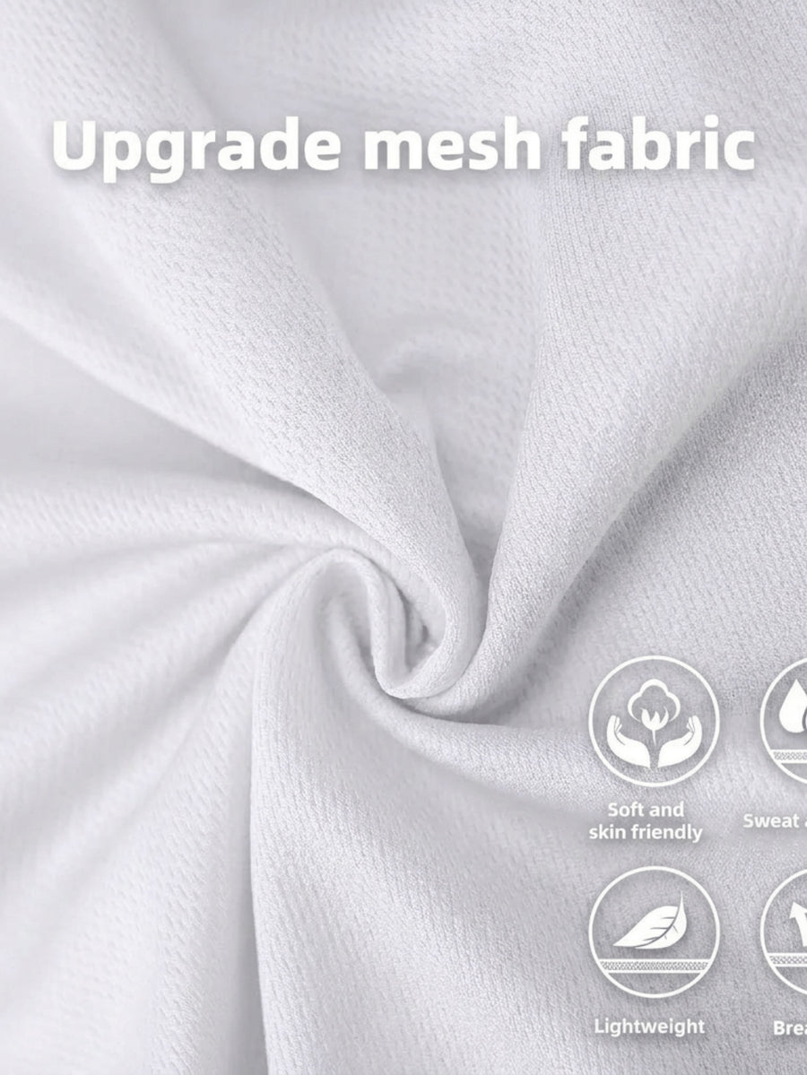 Men's Classic Printed T-Shirt, Crew Neck Short Sleeve, Suitable for Year-Round Daily Wear - White