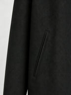 2026 American Retro Work Jacket Men'S Corduroy Lapel Sports Commuter Casual Outerwear Jacket - Black