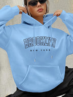 Women's Fashion Hoodie - Sky Blue