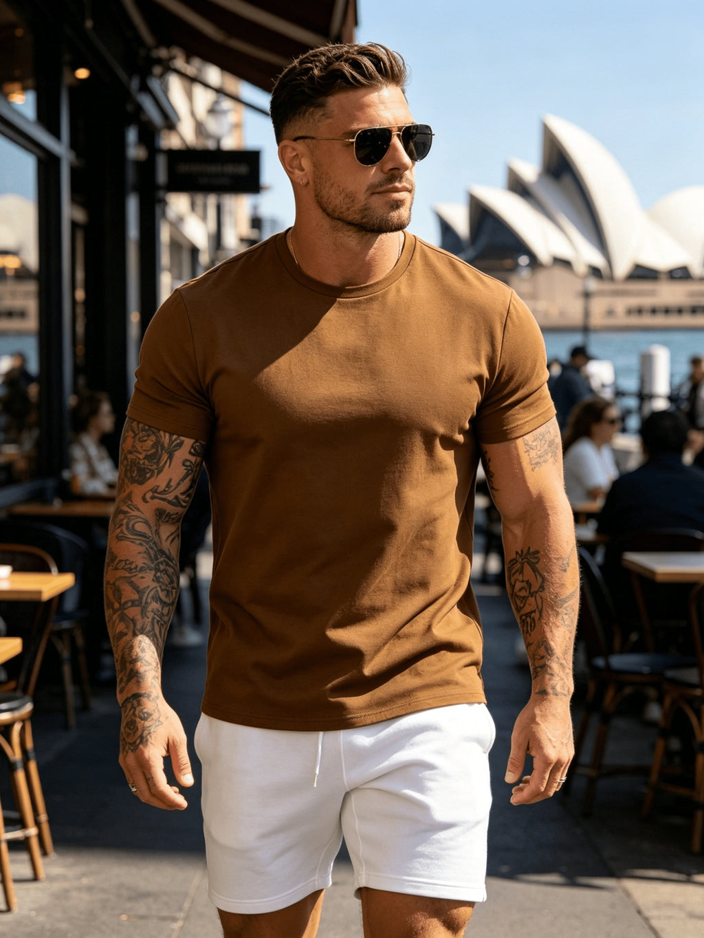 3pcs Set Spring Summer Fashion Athletic Short Sleeve Men'S Top Summer New Breathable Casual Comfortable Versatile Trendy Outerwear T-Shirt - Mixed Color 12
