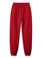 Turquoise Blue Mountain Triangle Geometric Vertical Stripe Print Ankle-Cinching Joggers Women'S High-Waist Drawstring Loose Outdoor Casual Trousers - Red